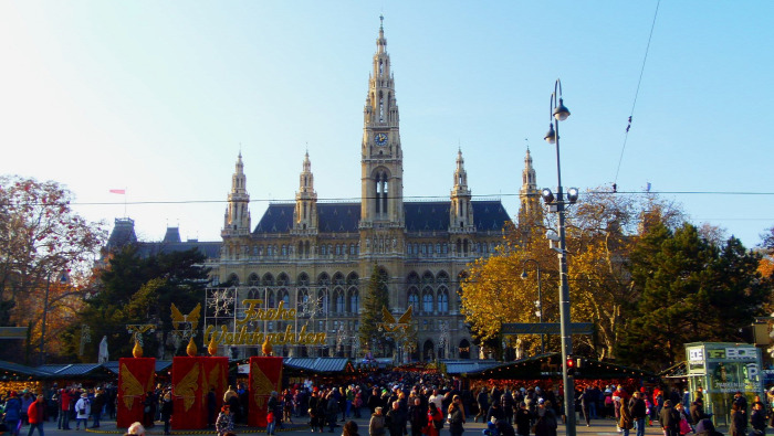 Ausztria Bécs adventi vásár város