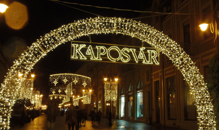 Magyarország Kaposvár város adventi vásár Somogy megye