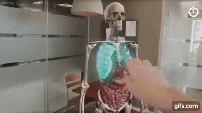 test orvostudomány egészségügy kiterjesztett valóság AR oktatás iskola 3D