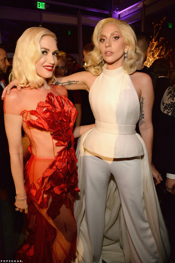 Gwen Stefani Vanity Fair Oscar 2016 Yanina Couture Lady Gaga