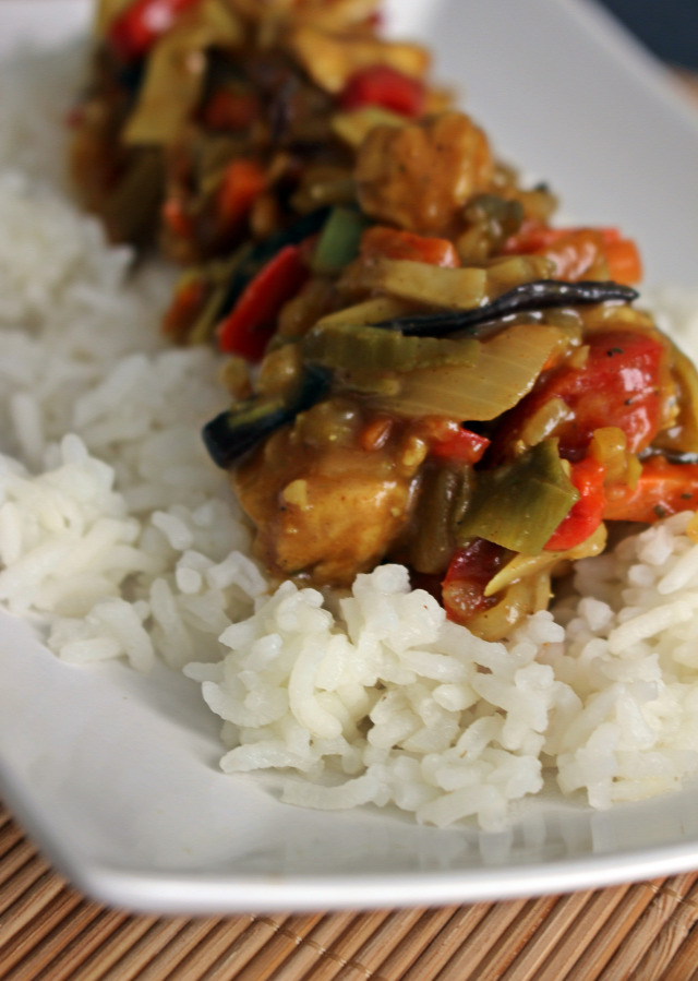 csirkemell kínai rohanós vacsorák rizs olaj szójaszósz zöldség póréhagyma só