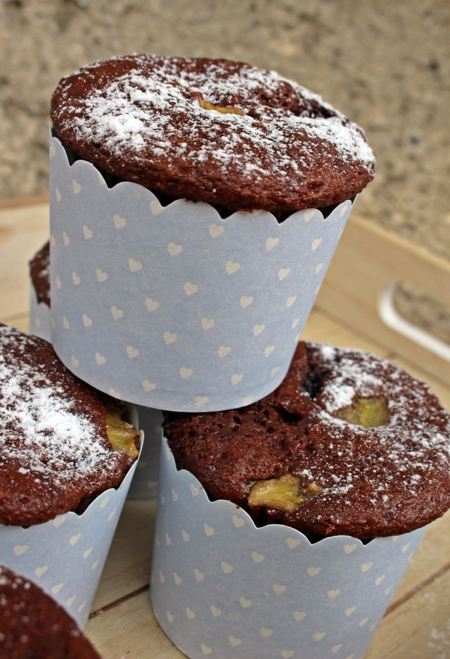csokoládé csoki gyors muffinok édességek liszt cukor banán joghurt olaj szódabikarbóna sütőpor