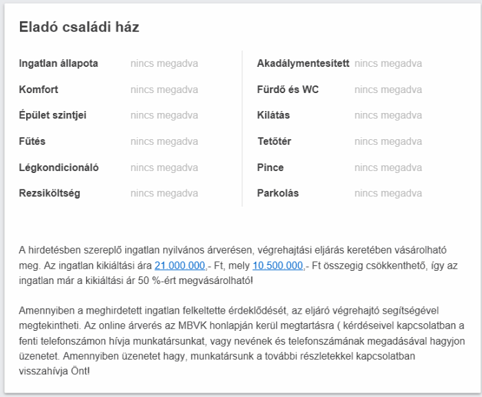 ingatlanárverés mbvk.hu elektronikus ingatlanárverési hirdetmények ingatlan licit árverés végrehajtás Budapest Magyarország Ingatlanműhely