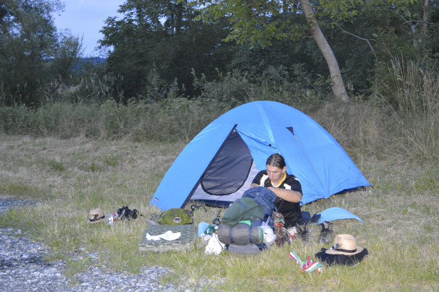 Ausztria Mária út zarándoklat sátorozás kemping gyalogtúra túra