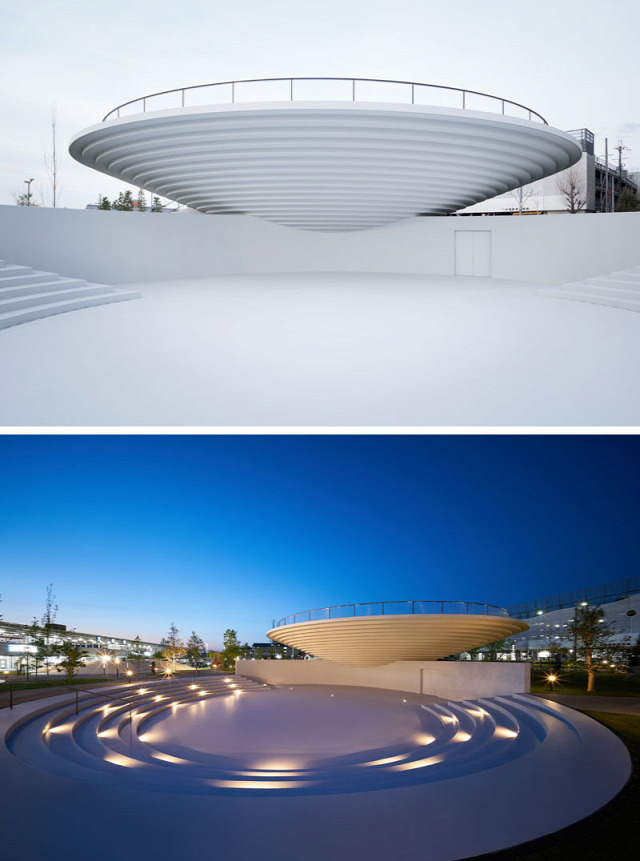 ufo kikötő park japán építészet archichat