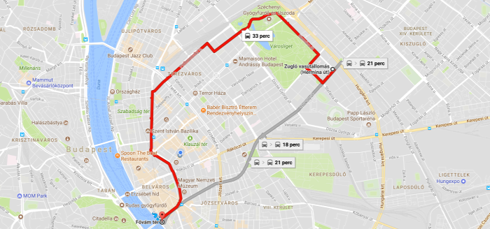 Budapest közút utastájékoztatás BKK menetrend troli híd gyalog gyorsvasút metró 4-es metró busz
