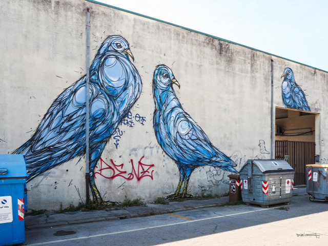 falfestés utcai művészet street art