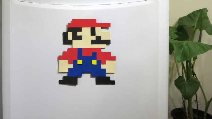 nehéz DIY kreatív Super Mario videojáték dekorgumi mágnes karton hűtőmágnes dekoráció