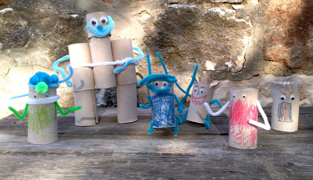 DIY csináldmagad Wc-papír guriga papír játék gyerekkel
