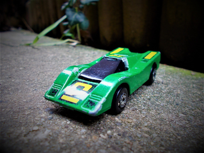 matchbox super gt br 14/15 1985 england flamin manta hairy hustler