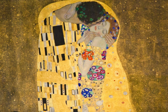 Gustav Klimt Emilie Flöge A csók művészet festészet művészeti terasz művészettörténet