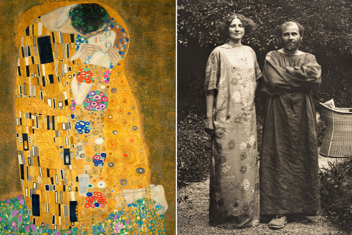 Gustav Klimt Emilie Flöge A csók művészet festészet művészeti terasz művészettörténet