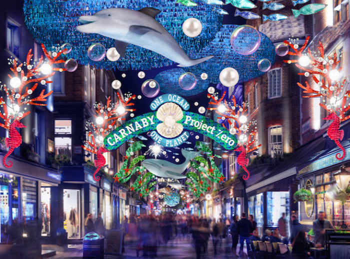 Karácsony Londonban  környezetbarát Kivilágítás  ünneplés