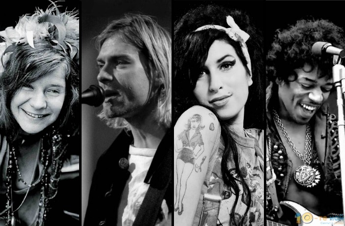 Janis Joplin Kurt Cobain Jim Morrison Brian Jones Jimi Hendrix Amy Winehouse CoolTour