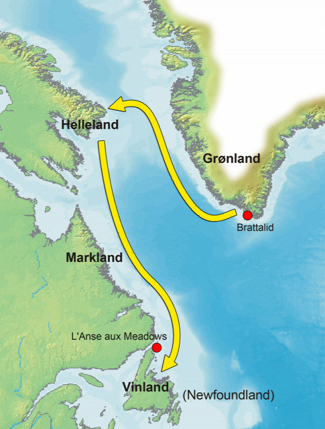 Vörös Erik Amerika felfedezése vikingek Észak-Amerika Leif Eriksson tengeri felfedezés Vinland