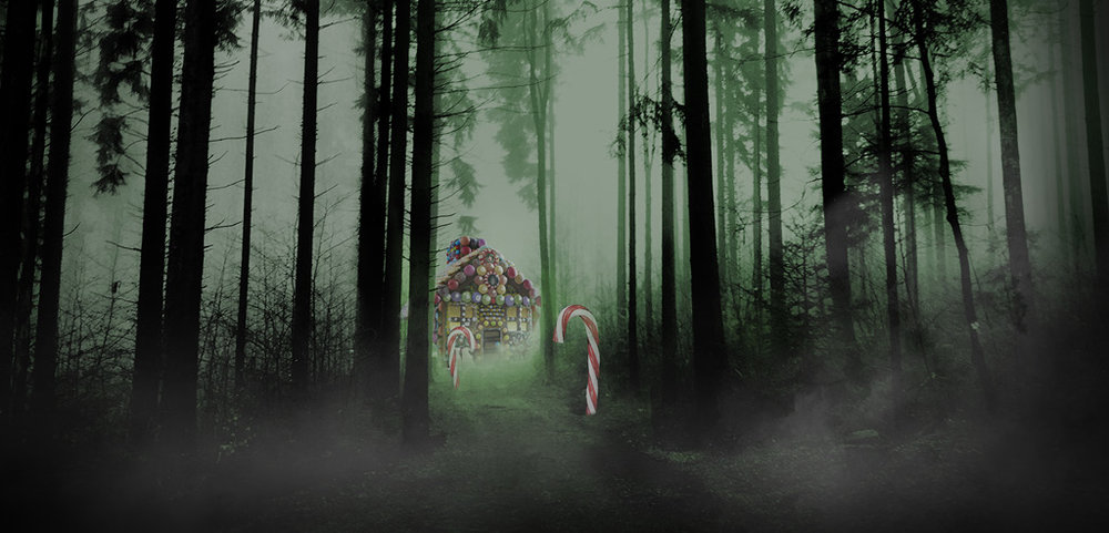 Jancsi és Juliska gonosz mostoha éhínség boszorkány Hansel & Gretel mézeskalácsház sötét erdő