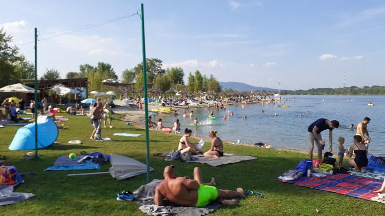 nyár strand Lupa Öböl