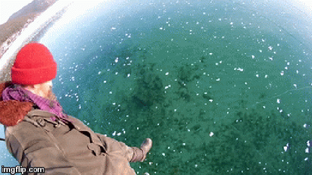 Bajkál-tó jég tiszta