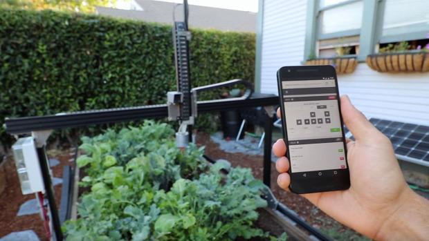 robot kertész ágyás