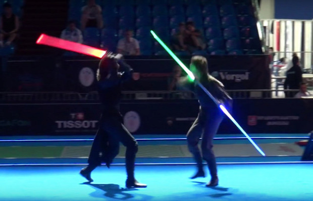 Star Wars SW Light Sabre fényszablya fénykard világbajnokság.